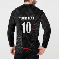 Custom New Zealand Rugby Button Sweatshirt Maori All Black Championship 2024 and Silver Fern LT03 - Polynesian Pride