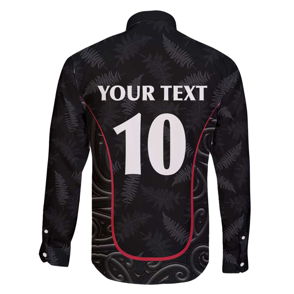 Custom New Zealand Rugby Family Matching Long Sleeve Bodycon Dress and Hawaiian Shirt Maori All Black Championship 2024 and Silver Fern LT03 - Polynesian Pride