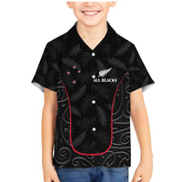 Custom New Zealand Rugby Family Matching Mermaid Dress and Hawaiian Shirt Maori All Black Championship 2024 and Silver Fern