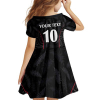 Custom New Zealand Rugby Family Matching Off Shoulder Short Dress and Hawaiian Shirt Maori All Black Championship 2024 and Silver Fern LT03 - Polynesian Pride