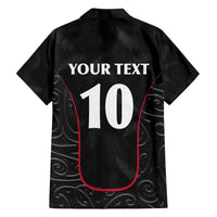 Custom New Zealand Rugby Family Matching Off Shoulder Short Dress and Hawaiian Shirt Maori All Black Championship 2024 and Silver Fern LT03 - Polynesian Pride