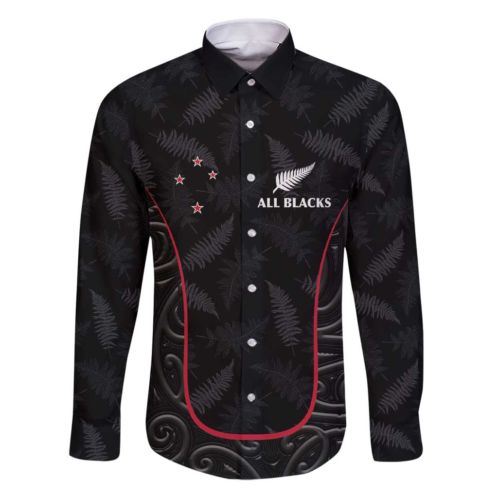 Custom New Zealand Rugby Family Matching Short Sleeve Bodycon Dress and Hawaiian Shirt Maori All Black Championship 2024 and Silver Fern