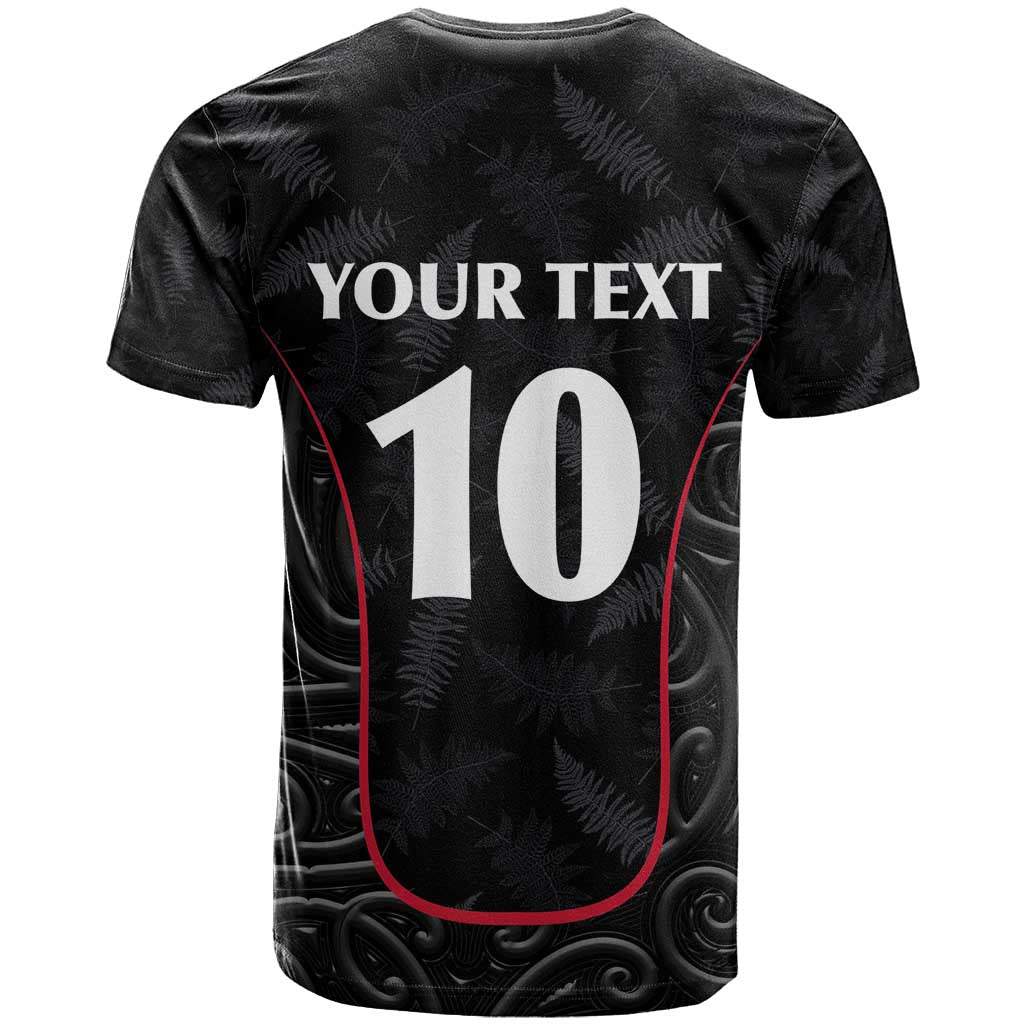 Custom New Zealand Rugby T Shirt Maori All Black Championship 2024 and Silver Fern