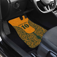 Custom Australia Rugby Championship 2024 Car Mats Aboriginal Art Tattoo Pattern