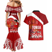 tonga-rugby-couples-matching-mermaid-dress-and-hawaiian-shirt-sipi-tau-dance-coat-of-arms-ngatu-pattern
