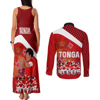 tonga-rugby-couples-matching-tank-maxi-dress-and-long-sleeve-button-shirts-sipi-tau-dance-coat-of-arms-ngatu-pattern