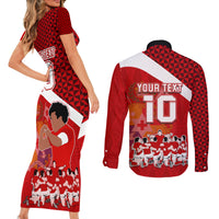personalised-tonga-rugby-couples-matching-short-sleeve-bodycon-dress-and-long-sleeve-button-shirts-sipi-tau-dance-coat-of-arms-ngatu-pattern