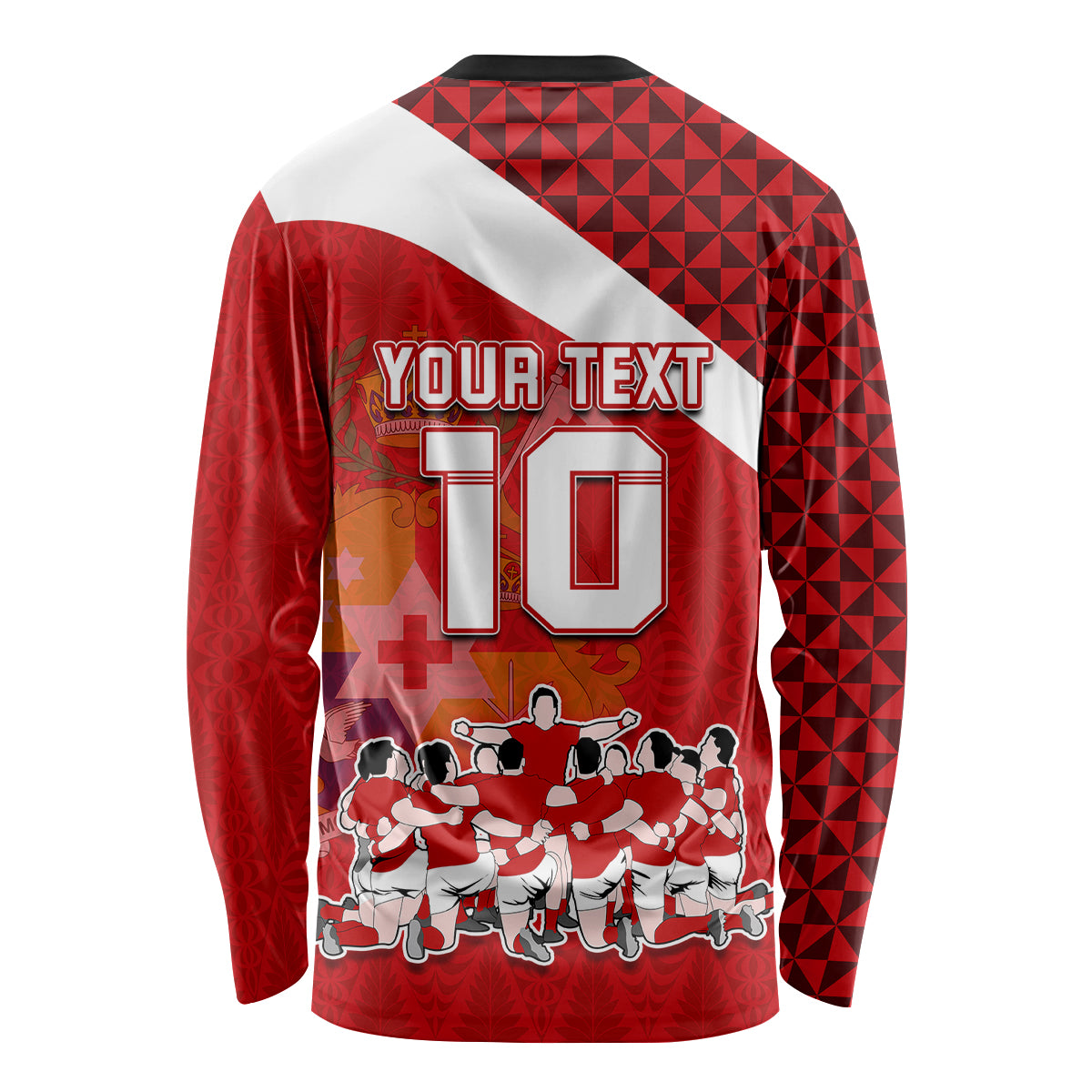 personalised-tonga-rugby-long-sleeve-shirt-sipi-tau-dance-coat-of-arms-ngatu-pattern