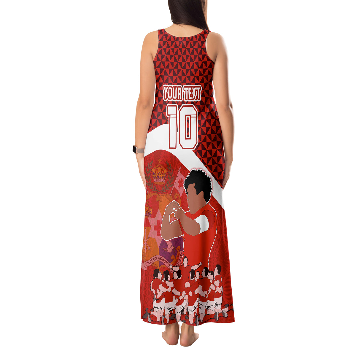 personalised-tonga-rugby-tank-maxi-dress-sipi-tau-dance-coat-of-arms-ngatu-pattern