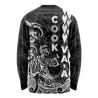 Cook Islands Vaa Polynesian Art Tattoo Long Sleeve Shirt Black Color