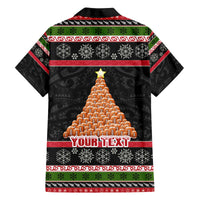 Personalized New Zealand Meri Kirihimete Family Matching Puletasi Dress and Hawaiian Shirt Maori Warrior with Rugby Christmas Tree LT03 - Polynesian Pride