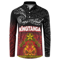 Personalised The Kingitanga - Maori King Movement Button Sweatshirt Ko Te Mana Motuhake Emblem with Silver Ferns and Polynesian Art Tattoo