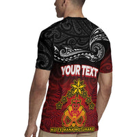 Personalised The Kingitanga - Maori King Movement Rugby Jersey Ko Te Mana Motuhake Emblem with Silver Ferns and Polynesian Art Tattoo