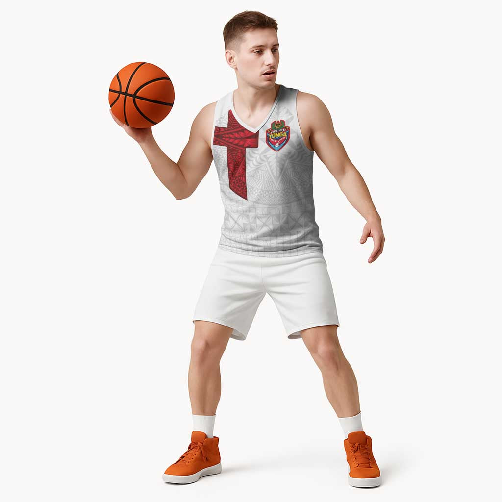 Custom Tonga Ngatu Art Rugby Mate Ma'a Basketball Jersey - Polynesian Pride