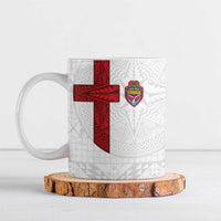 Tonga Ngatu Art Rugby Mate Ma'a Ceramic Mug LT03 White - Polynesian Pride