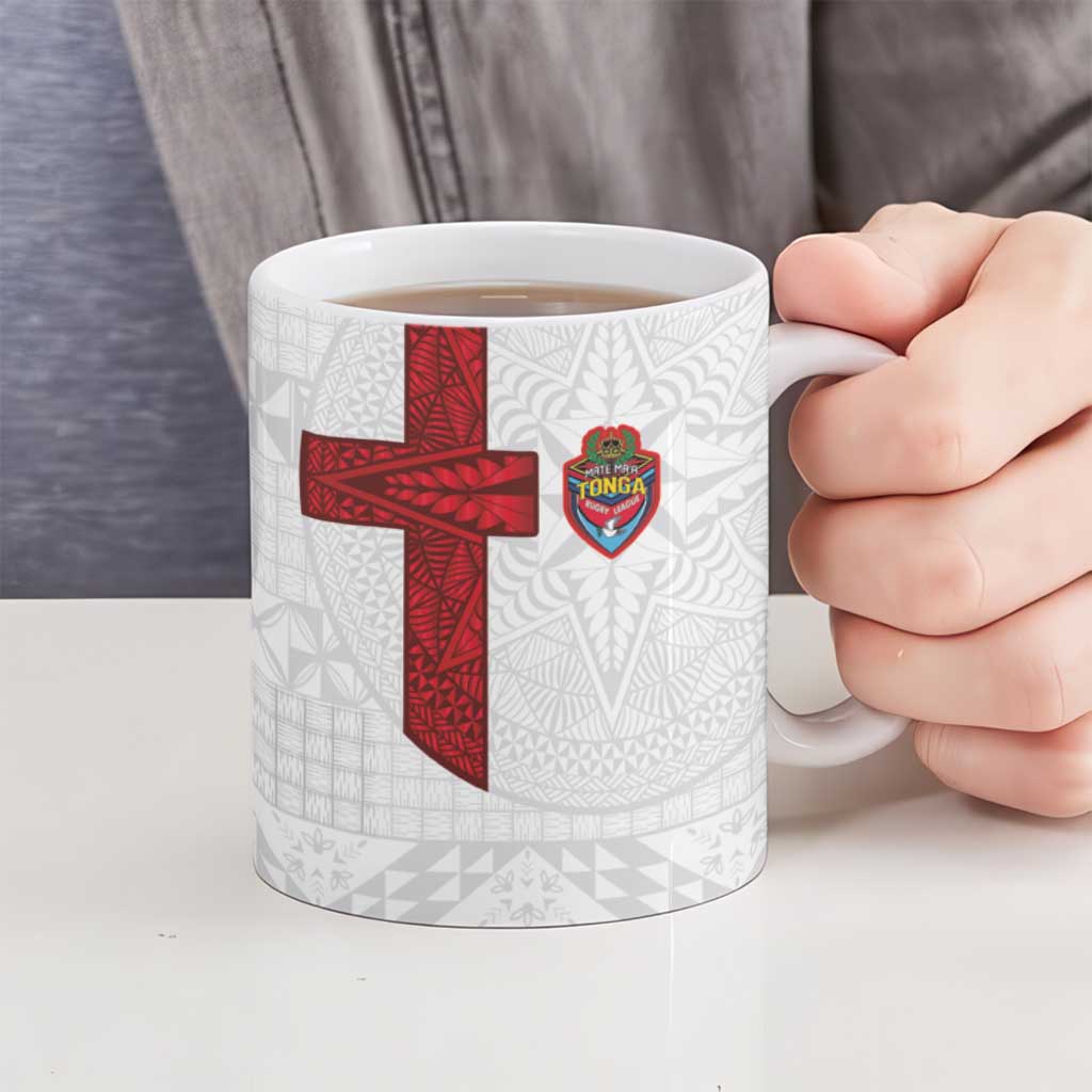Tonga Ngatu Art Rugby Mate Ma'a Ceramic Mug LT03 - Polynesian Pride