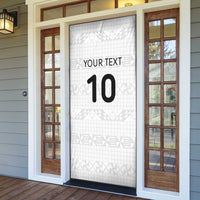 Custom Tonga Ngatu Art Rugby Mate Ma'a Door Cover LT03 - Polynesian Pride