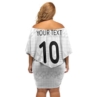 Custom Tonga Ngatu Art Rugby Mate Ma'a Family Matching Off Shoulder Short Dress and Hawaiian Shirt - Polynesian Pride