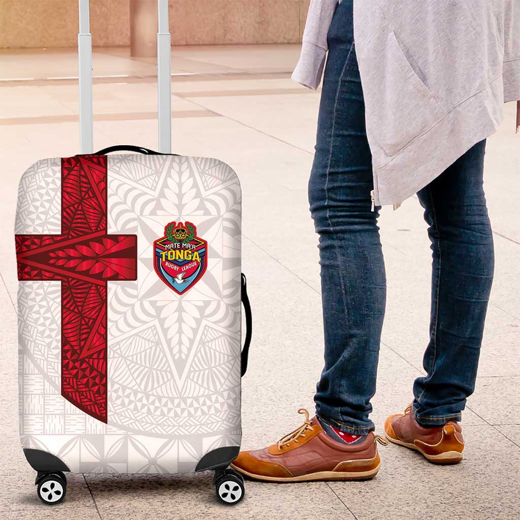 Tonga Ngatu Art Rugby Mate Ma'a Luggage Cover - Polynesian Pride