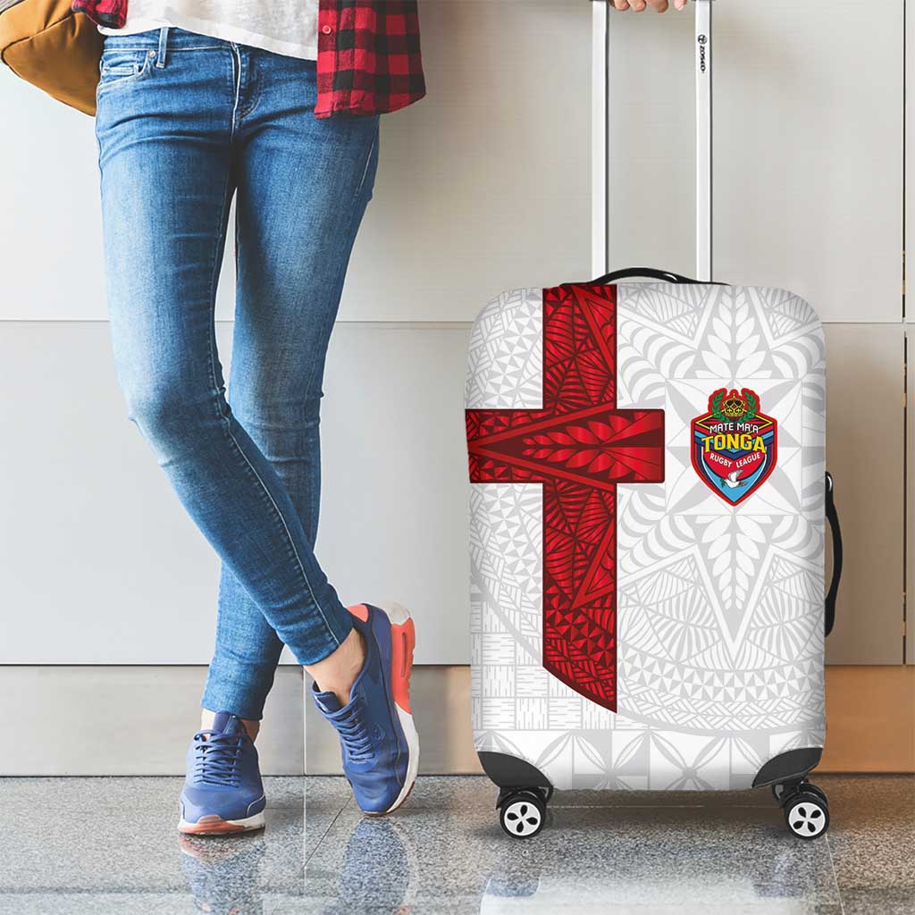 Tonga Ngatu Art Rugby Mate Ma'a Luggage Cover - Polynesian Pride