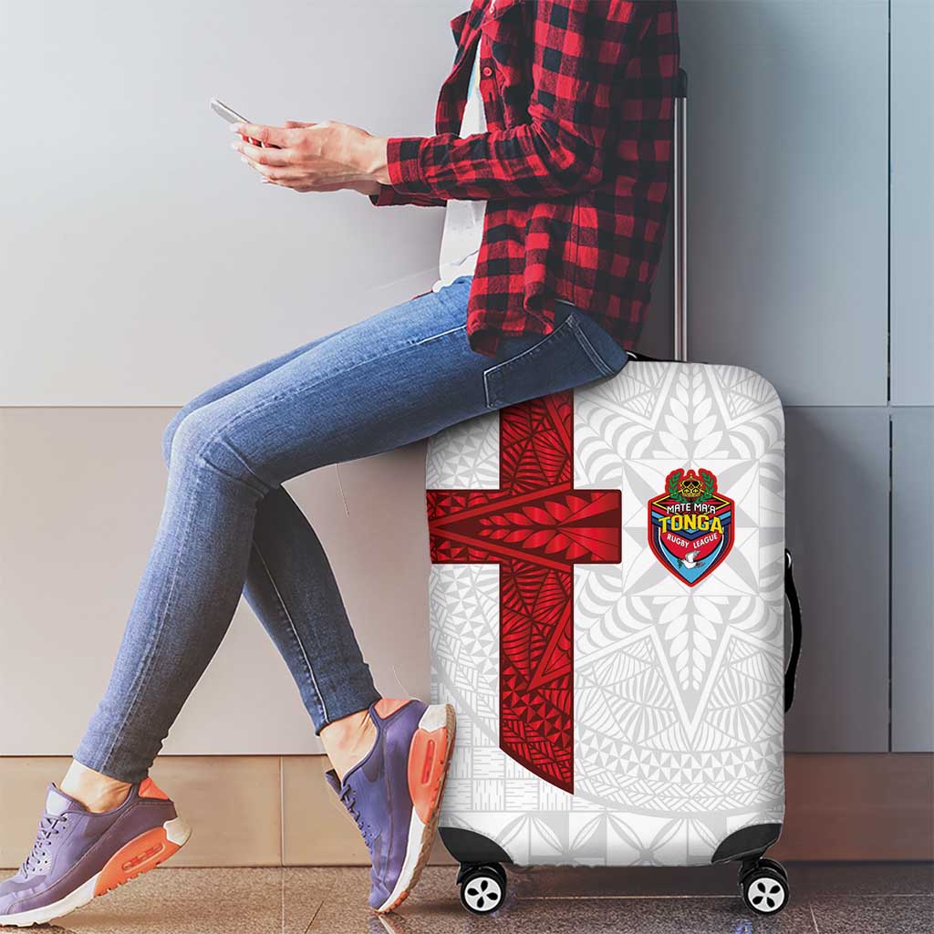 Tonga Ngatu Art Rugby Mate Ma'a Luggage Cover - Polynesian Pride