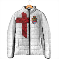 Custom Tonga Ngatu Art Rugby Mate Ma'a Padded Jacket - Polynesian Pride