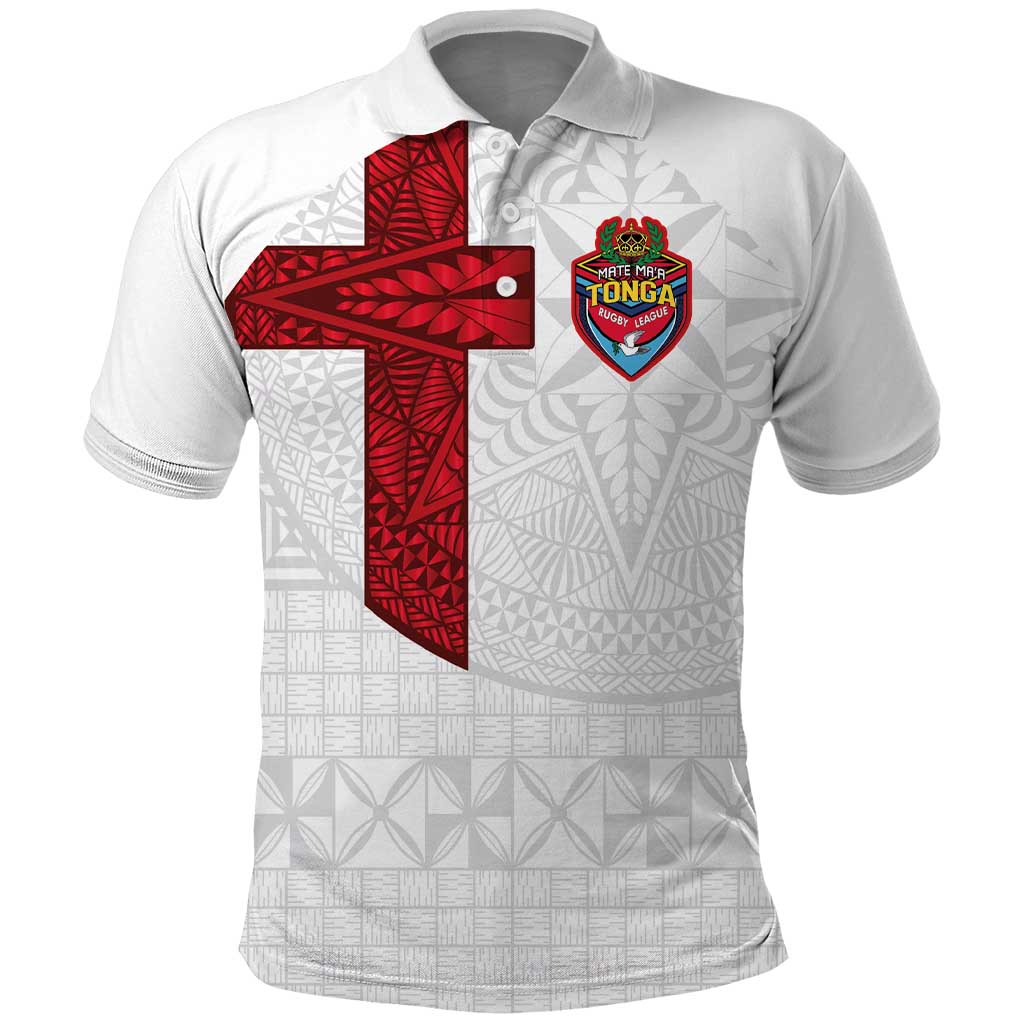 Custom Tonga Ngatu Art Rugby Mate Ma'a Polo Shirt - Polynesian Pride