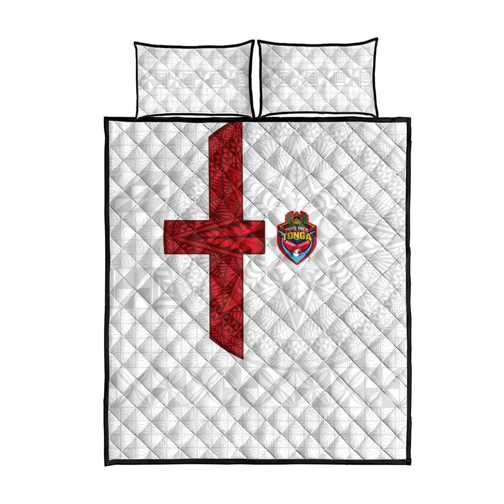 Tonga Ngatu Art Rugby Mate Ma'a Quilt Bed Set - Polynesian Pride
