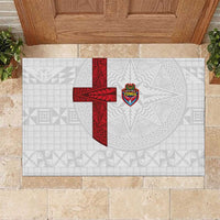 Tonga Ngatu Art Rugby Mate Ma'a Rubber Doormat - Polynesian Pride