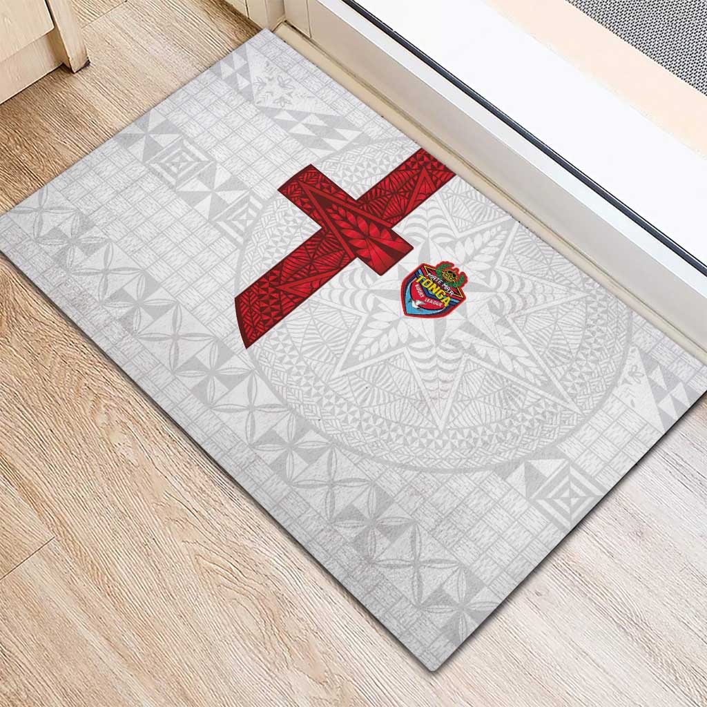 Tonga Ngatu Art Rugby Mate Ma'a Rubber Doormat - Polynesian Pride