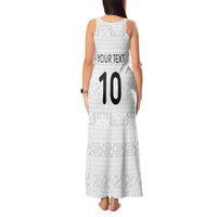 Custom Tonga Ngatu Art Rugby Mate Ma'a Tank Maxi Dress - Polynesian Pride