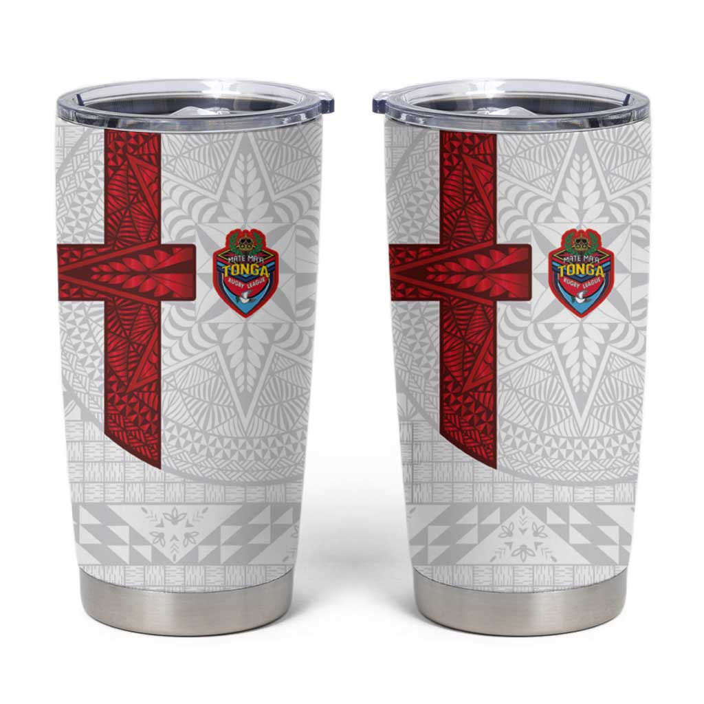 Tonga Ngatu Art Rugby Mate Ma'a Tumbler Cup - Polynesian Pride
