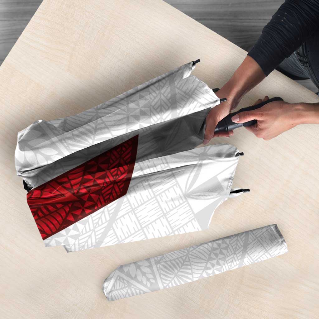 Tonga Ngatu Art Rugby Mate Ma'a Umbrella - Polynesian Pride