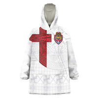 Custom Tonga Ngatu Art Rugby Mate Ma'a Wearable Blanket Hoodie - Polynesian Pride