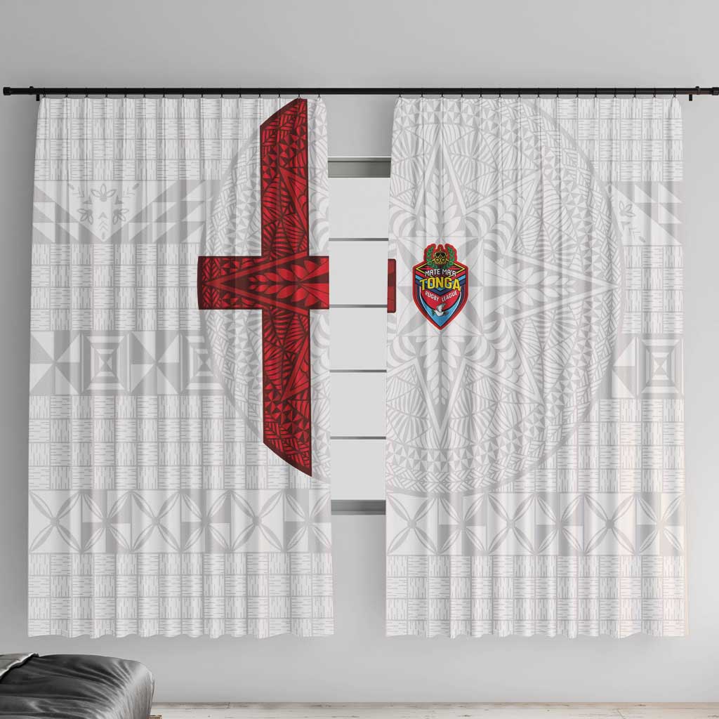 Tonga Ngatu Art Rugby Mate Ma'a Window Curtain - Polynesian Pride