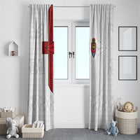 Tonga Ngatu Art Rugby Mate Ma'a Window Curtain LT03 - Polynesian Pride