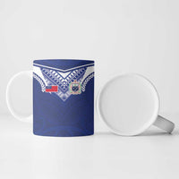Custom Samoa Rugby Ceramic Mug Pacific Motifs LT03 - Polynesian Pride