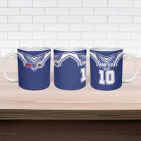 Custom Samoa Rugby Ceramic Mug Pacific Motifs LT03 - Polynesian Pride