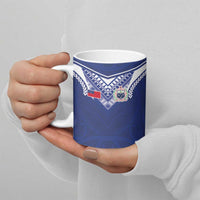 Custom Samoa Rugby Ceramic Mug Pacific Motifs LT03 - Polynesian Pride