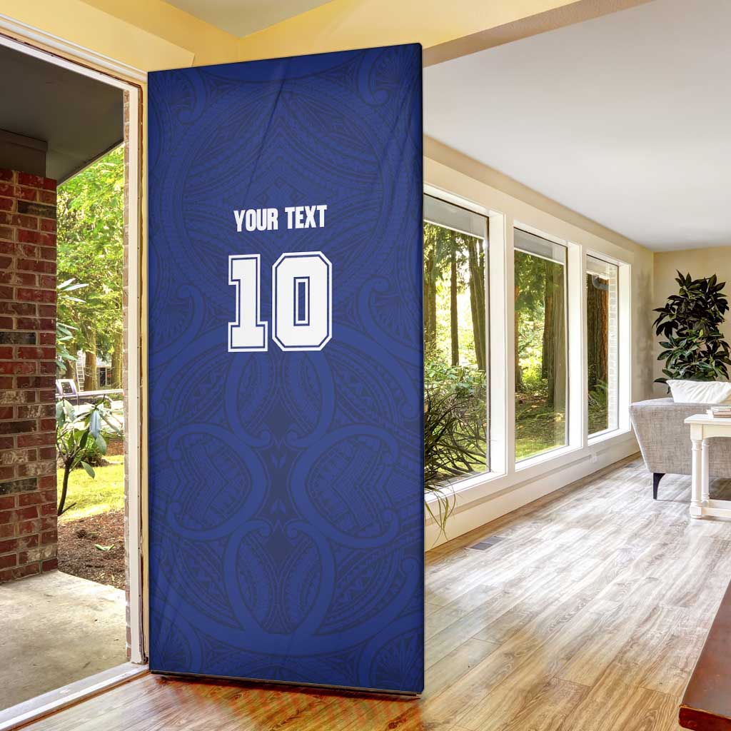 Custom Samoa Rugby Door Cover Pacific Motifs - Polynesian Pride