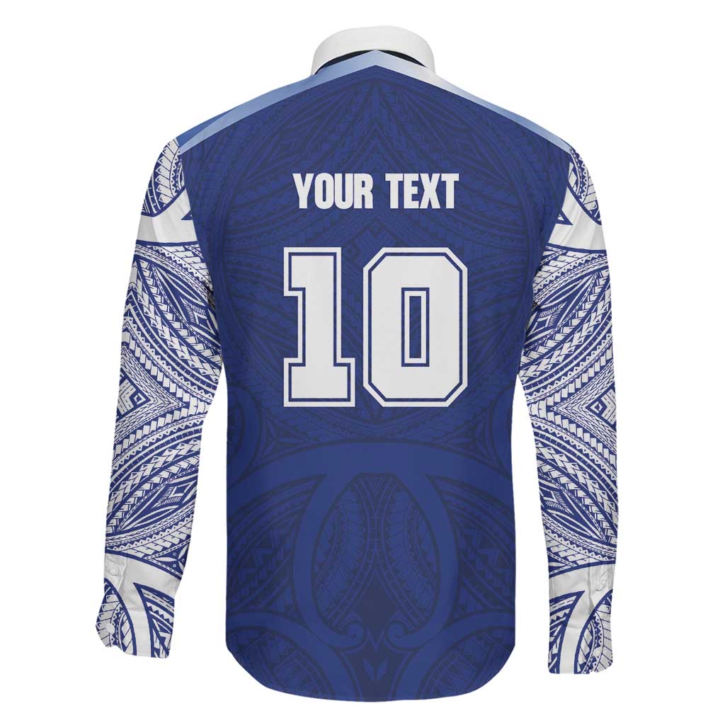 Custom Samoa Rugby Family Matching Tank Maxi Dress and Hawaiian Shirt Pacific Motifs LT03 - Polynesian Pride