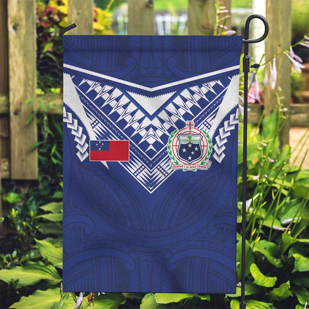 Samoa Rugby Garden Flag Pacific Motifs - Polynesian Pride