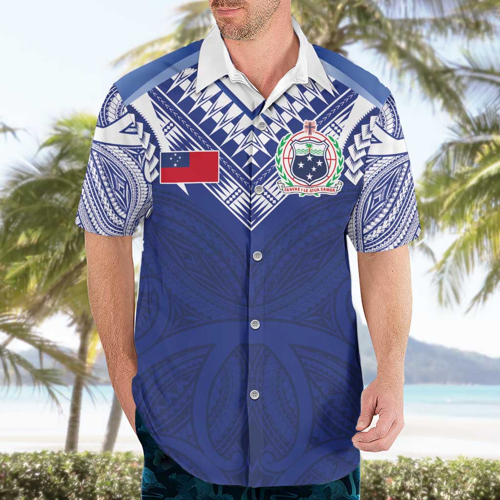 Custom Samoa Rugby Hawaiian Shirt Pacific Motifs - undefined