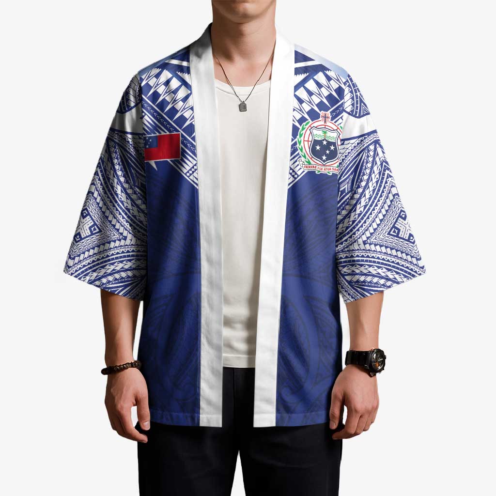 Custom Samoa Rugby Kimono Pacific Motifs - Polynesian Pride