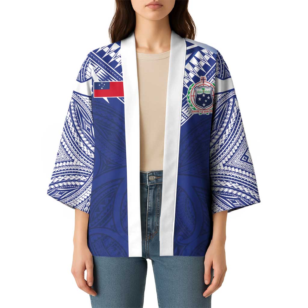 Custom Samoa Rugby Kimono Pacific Motifs - Polynesian Pride