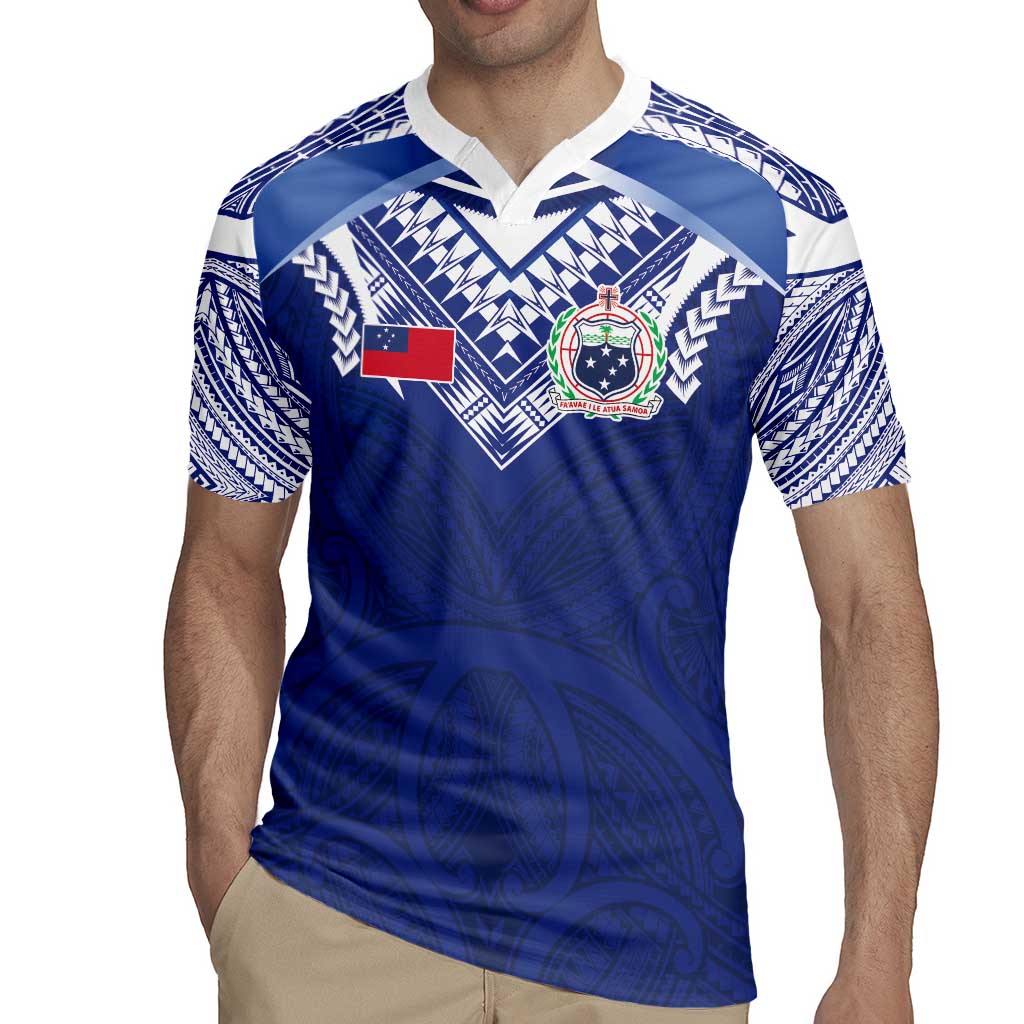 Custom Samoa Rugby Rugby Jersey Pacific Motifs - Polynesian Pride