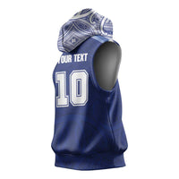 Custom Samoa Rugby Sleeveless Hoodie Pacific Motifs - Polynesian Pride