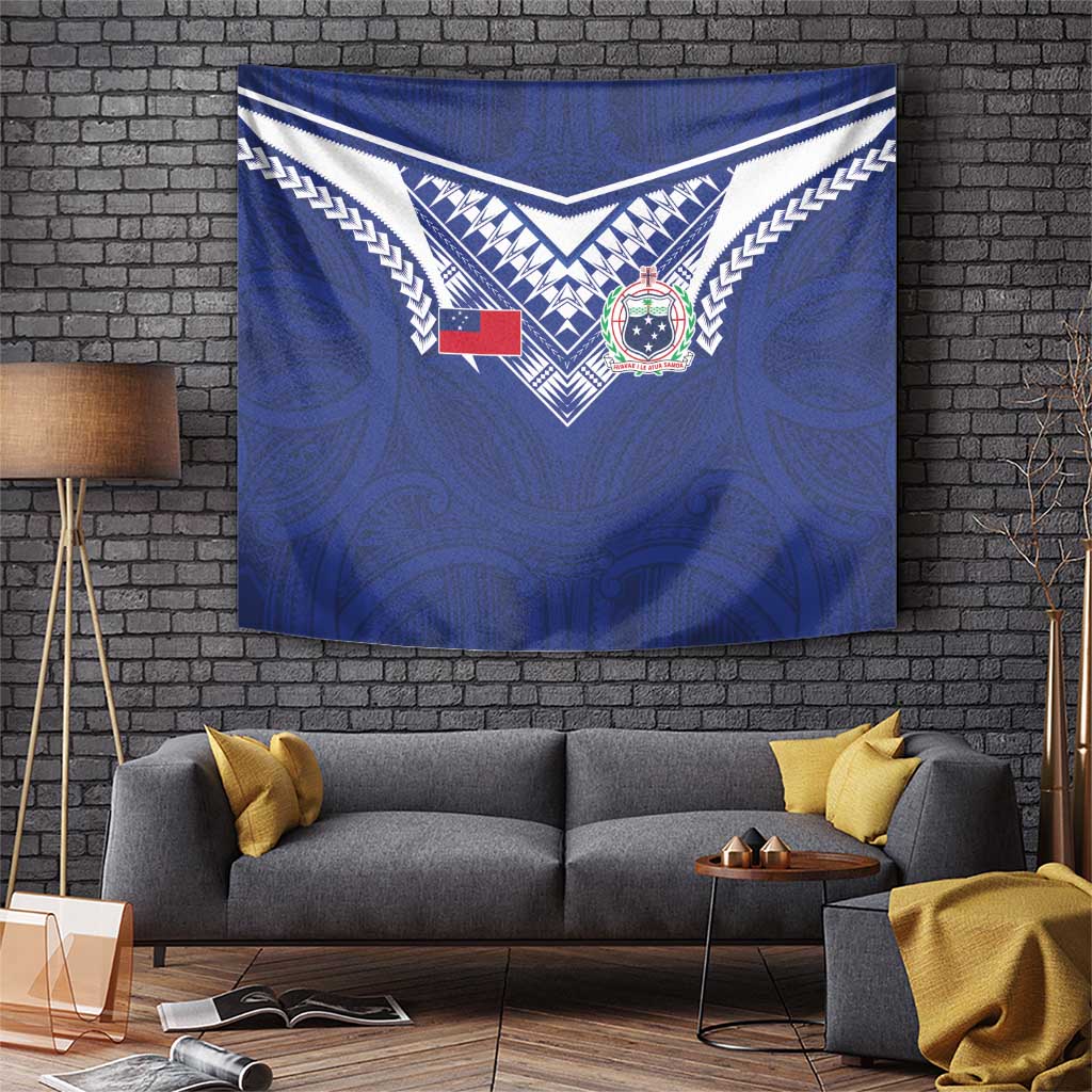Samoa Rugby Tapestry Pacific Motifs - Polynesian Pride