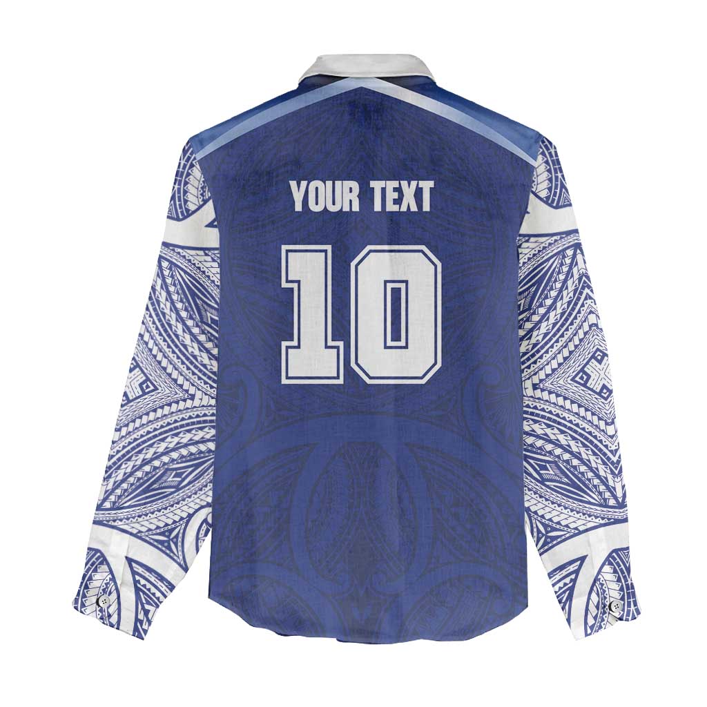 Custom Samoa Rugby Women Casual Shirt Pacific Motifs - Polynesian Pride