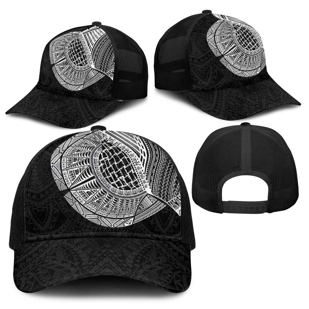 Samoan Tatau Baseball Net Cap Art Tribal Traditional Tattoos - Polynesian Pride